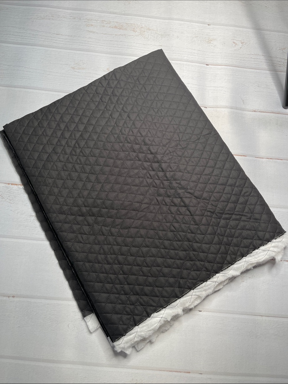 Yardage Black Pre-quilted Fabric 2 Yards Sewing 43 x 72 Inches DIY